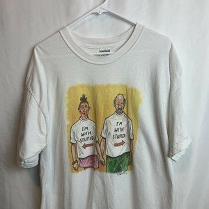 Gildan Mens White Short Sleeve T-Shirt Size XL